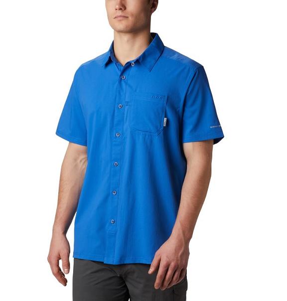 Columbia Mens Shirts UK Sale - PFG Slack Tide Clothing Blue UK-374093